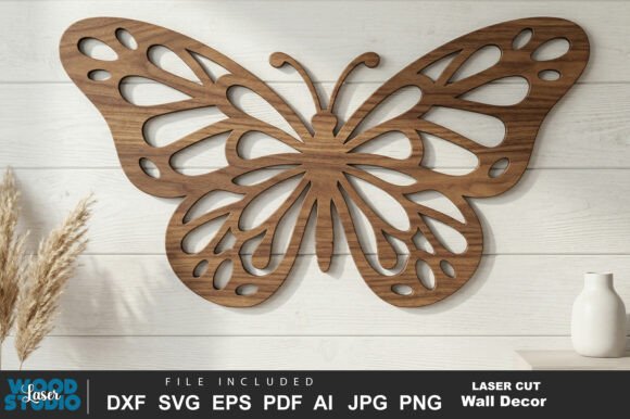 Butterfly Laser Cut SVG File: Elegant Design for Your Projects