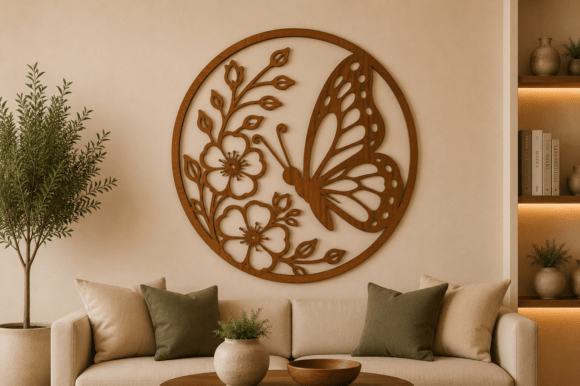Butterfly Wall Decor SVG Laser Cut File