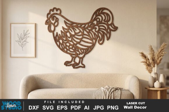 Charming Farm Animals Wall Art Laser Cut SVG