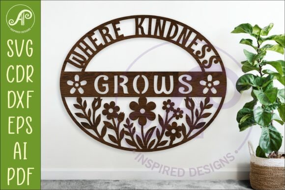 Create a Where Kindness Grows SVG Classroom Sign