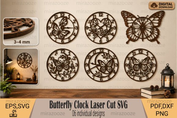 Create Elegant Butterfly Wall Decor with Laser Cut SVGs