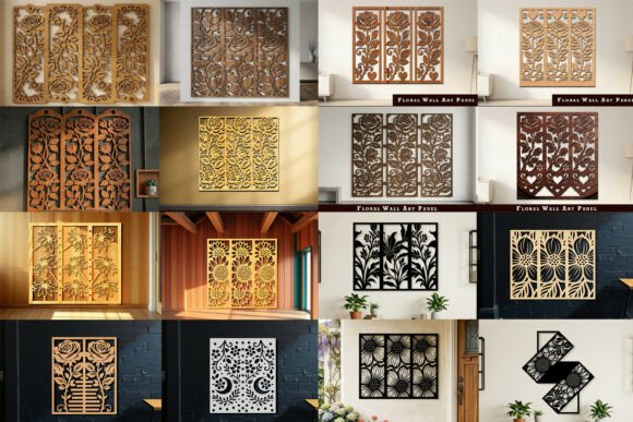 Create Elegant Decor with Laser Cut Floral Wall Art Panels