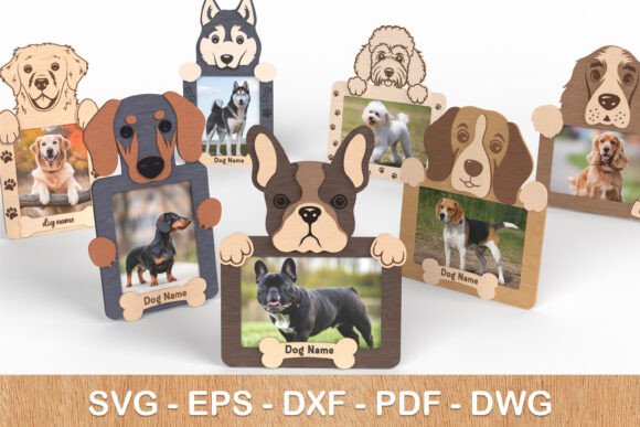 Dog Breed Photo Frame Bundle - Laser Cut Designs