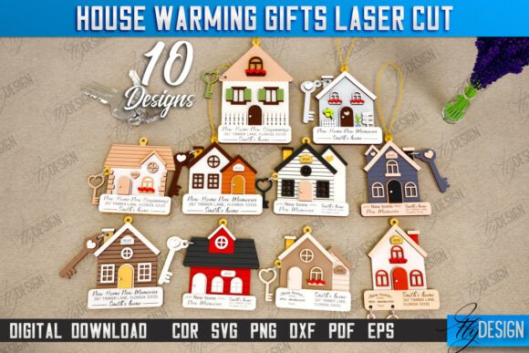 Housewarming Gift Laser Cut Bundle | CNC