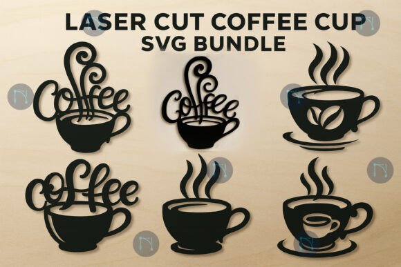 Laser Cut Coffee Cup SVG Bundle for Cozy Décor