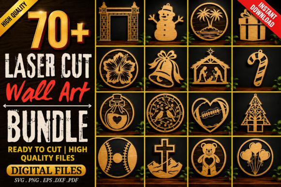 Laser Cut Premium Wall Art Mega Bundle: Design Files