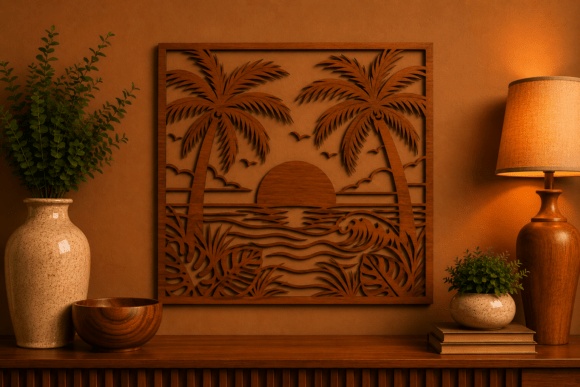 Laser Cut Summer Wall Decor SVG File