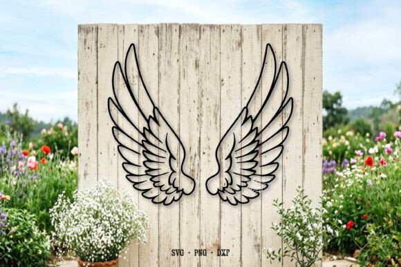 Stunning Angel Wing SVG for Creative Laser Cut Projects