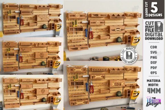 Wall Tool Organizers Laser Cut Bundle